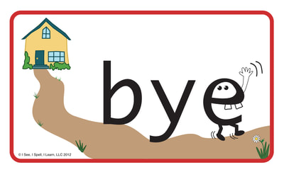 Picture Homophone™ Card - Bye