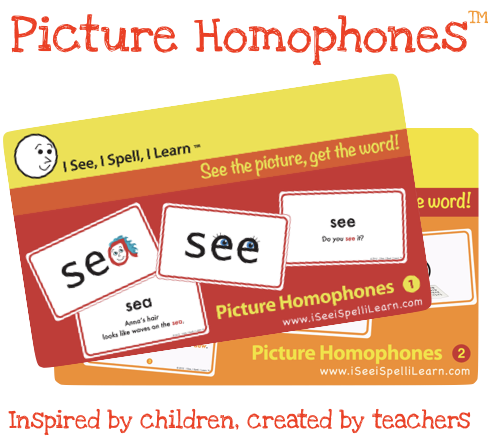 K-2 I Spell - 10 Phonics Storybooks I Learn® Early Childhood Literacy Set I See 3 Picture Sight Words Sets & 2 Picture Homophones Sets 